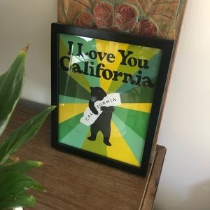 8x10 framed print from 3 fish studios in San Francisco, CA.